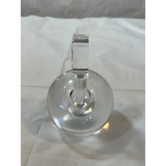 RARE STEUBEN SIGNED NUMBERED 14 CRYSTAL PERFUME BOTTLE ETCHED CHERUB IN STOPPER - Picture 10 of 16